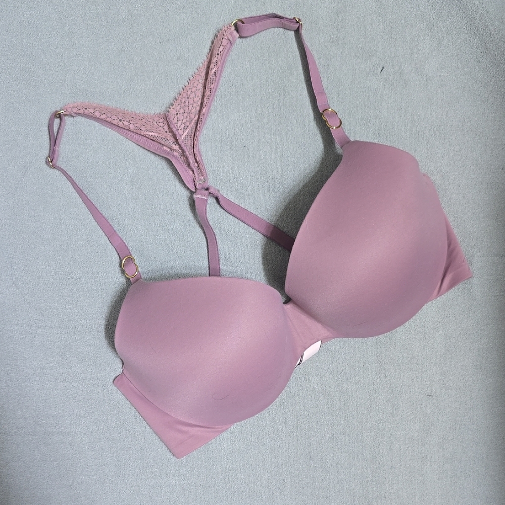 Victoria's Secret Incredible Mauve Lace-Back Bra